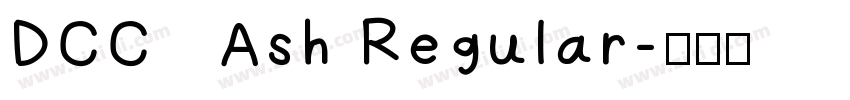 DCC   Ash Regular字体转换